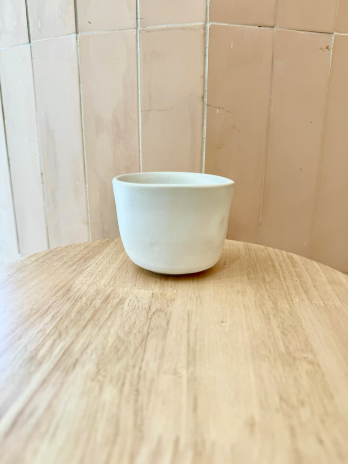 Bol para té, blanco mate