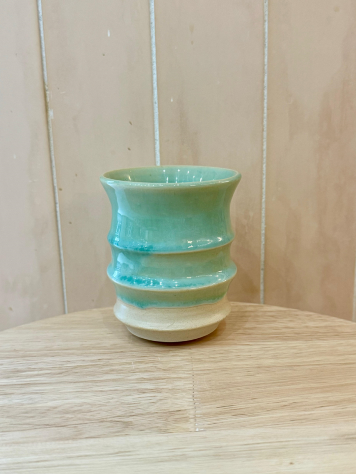 Vaso para té, verde mar